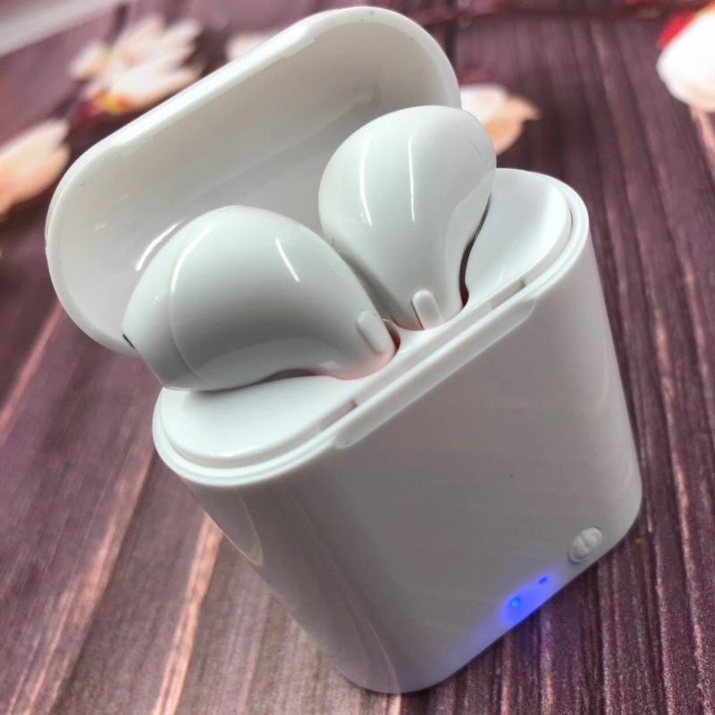 Оригинальные беспроводные наушники i7S TWS PowerBank в подарок