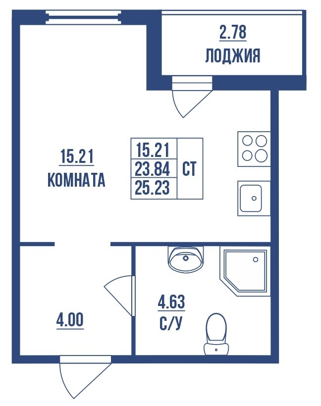 Продам 1-к квартиру в хорошем доме.