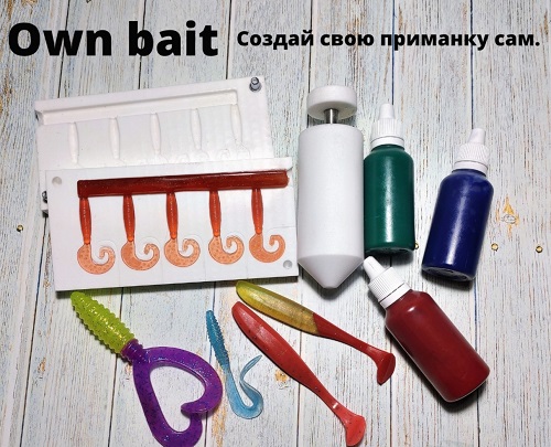 Изготавливаем формы для отливки силиконовых приманок.