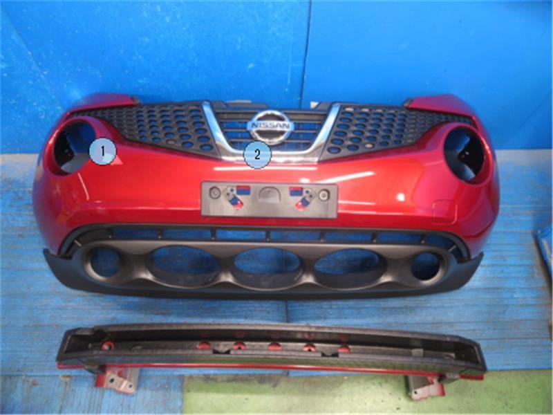 Оригинальный передний бампер Nissan Juke YF15, жесткость